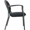 Global Industrial Contoured Chair With Arms, Fabric Upholstery, Black 516129BK